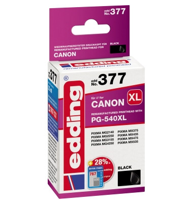 Tintenpatrone Canon PG-540XL EDD-377 ca. 765 Seiten schwarz 23ml