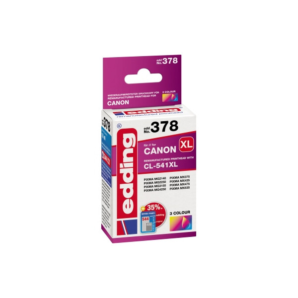 4043023147891 - Druckerpatrone 18-378 kompatibel zu Canon CLI-541XL C M Y color (cyan   magenta   gelb) 4043023147891 Edding