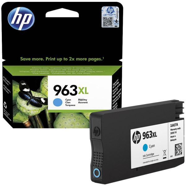 0192545866507 - Hewlett Packard - hp 963XL   3JA27AE Original Druckerpatrone Cyan (3JA27AEBGX)