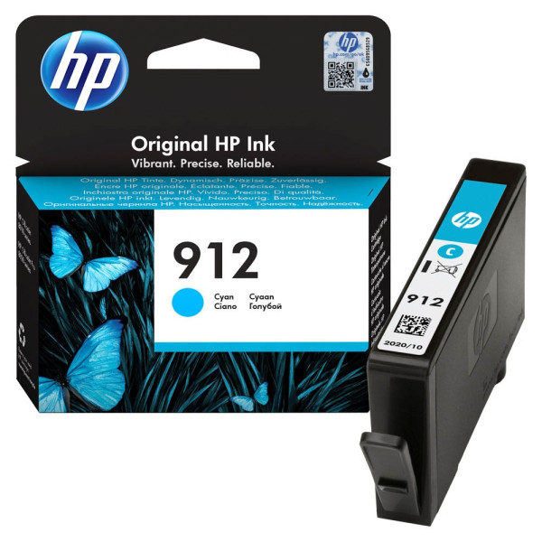 0192545866705 - Hewlett Packard Tintenpatrone Nr 912 3YL77AE Cyan (ca 315 Seiten) 3YL77AE