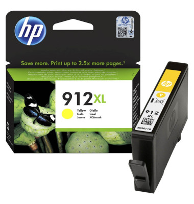 Druckerpatrone 912XL 3YL83AE (kompatibel zu HP OfficeJet Pro 8012), gelb, ca. 825 Seiten