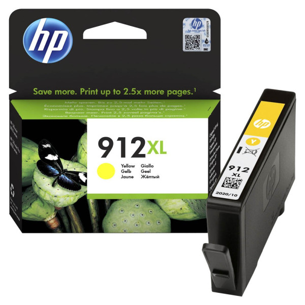 HP 912XL (3YL83AE) Gelb Original Druckerpatrone mit hoher Reichweite für HP OfficeJet Pro 8010, 8012, 8014, 8015, HP OfficeJet Pro 8020, 8022, 8023, 8024, 8025 , 1er Pack