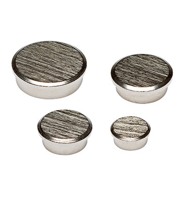 Haftmagnet 7028-27, Rund, 25mm &Oslash;, silber, 13kg