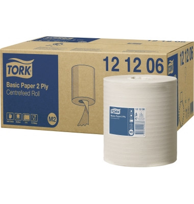 TORK Standard Papierwischtücher 121206 System M2: 2-lagig 6 Rolle(n)