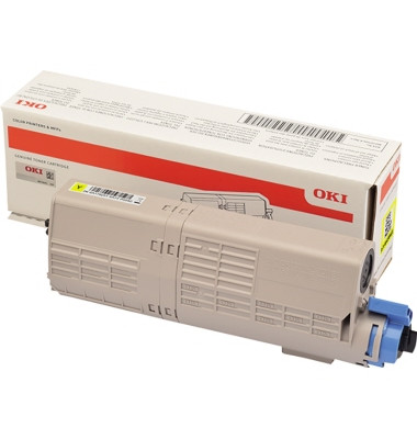OKI Toner C532 C542 MC563 MC573 46490401 Original Gelb 1500 Seiten
