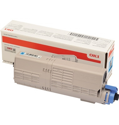 OKI Toner C532 C542 MC563 MC573 46490403 Original Cyan 1500 Seiten