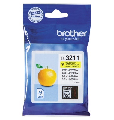 Druckerpatrone LC3211Y (LC-3211Y), gelb, ca. 200 Seiten