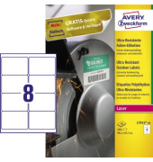 Avery-Zweckform L7914-40 Etiketten (A4) 99.1 x 67.7 mm Polyethylenfolie Weiß 320 St. Permanent Universal-Etiketten