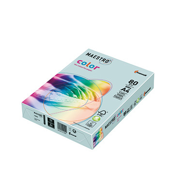 Kopierpapier Maestro Color 9417-MB30A80S A4 80g mittelblau pastell 