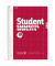 Collegeblock 1067928 Student, Lineatur 28 / kariert mit Rand innen/au&szlig;en, A4, 70g, rot, 80 Blatt