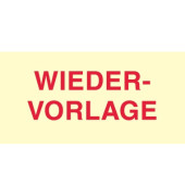 Haftmarker 5651-01-WIEDER, 70x35mm, pastellgelb, WIEDERVORLAGE, rechteckig