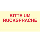 Haftmarker 5651-01-RÜCK, 70x35mm, pastellgelb, BITTE UM RÜCKSPRACHE, rechteckig