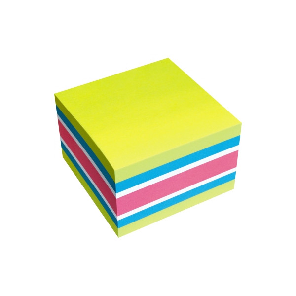 4003630014771 - Haftnotizwürfel Farbmix Brilliant 75 x 75 mm (B x H) gelb blau weiß pink 450 Bl 4003630014771 450 Blatt