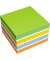 Haftnotizwürfel Farbmix Brilliant 75 x 75 mm (B x H) moosgrün, weiß, rapsgelb, violett, orange 450 Bl.