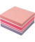 Haftnotizwürfel Farbmix Brilliant 75 x 75 mm (B x H) rot, weiß, pink, violett 400 Bl.