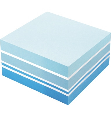 Haftnotizen 5816, Farbmix Brilliant, 75x75mm, farbig sortiert (blau/wei&szlig;), quadratisch