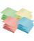 Haftnotizen 5866, Z-Notes, 75x75mm, farbig sortiert (gr&uuml;n/gelb/rot/blau), quadratisch