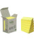 Haftnotizen 653-1B, Recycling Notes, 38x51mm, gelb, rechteckig