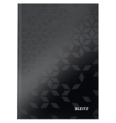 Notizbuch 46281095, schwarz, A5, kariert, 90g, 80 Blatt / 160 Seiten