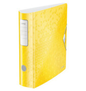 Ordner Active WOW 1106-00-16, A4 82mm breit Kunststoff vollfarbig, glänzend, gemustert gelb