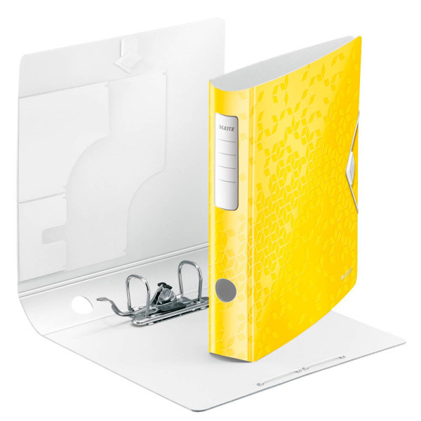 4002432120529 - Ordner Active WOW 1107-00-16 A4 65mm schmal Kunststoff vollfarbig glänzend gemustert gelb metallic 4002432120529 Leitz
