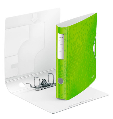Ordner Active WOW 1107-00-54, A4 65mm schmal Kunststoff vollfarbig, glänzend, gemustert grün metallic