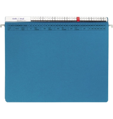 Hängehefter 1205807, A4 mittelblau Karton 320g