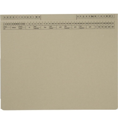 Hängehefter Classic 1417802, A4 grau Karton 320g