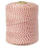 Bindfaden 360m Baumwolle wei&szlig;/rot