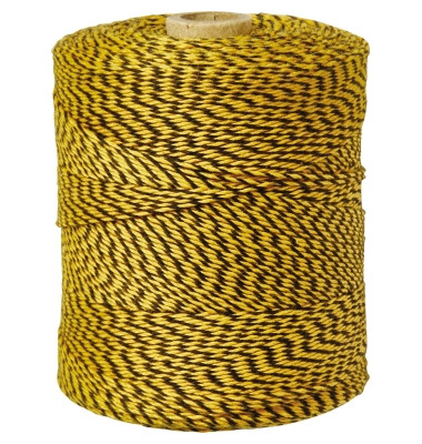 Bindfaden 360m Baumwolle schwarz/gelb