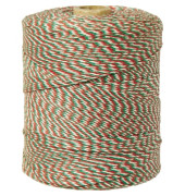 Bindfaden 360m Baumwolle gr&uuml;n/wei&szlig;/rot