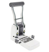 Registraturlocher Germ-Savy ECO P1100 1404, weiß, bis 10mm 100 Blatt, mit Anschlagschiene