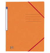 Eckspannmappe TOP FILE+ 400116266, A4 orange Karton 390g