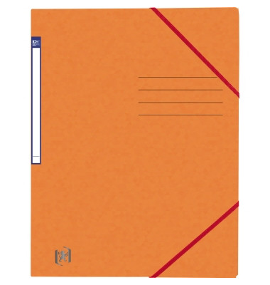 Eckspannmappe TOP FILE+ 400116266, A4 orange Karton 390g, f&uuml;r ca. 200 Blatt