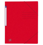 Eckspannmappe TOP FILE+ 400116267, A4 rot Karton 390g, f&uuml;r ca. 200 Blatt  (80 g/m&sup2;)