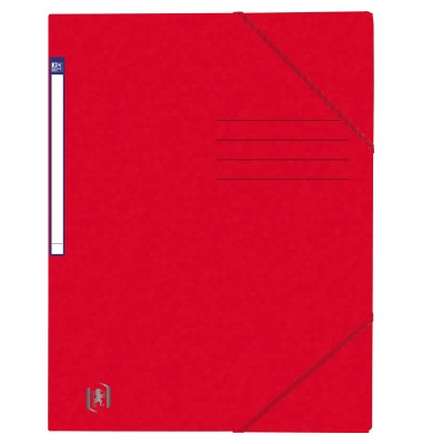Eckspannmappe TOP FILE+ 400116267, A4 rot Karton 390g