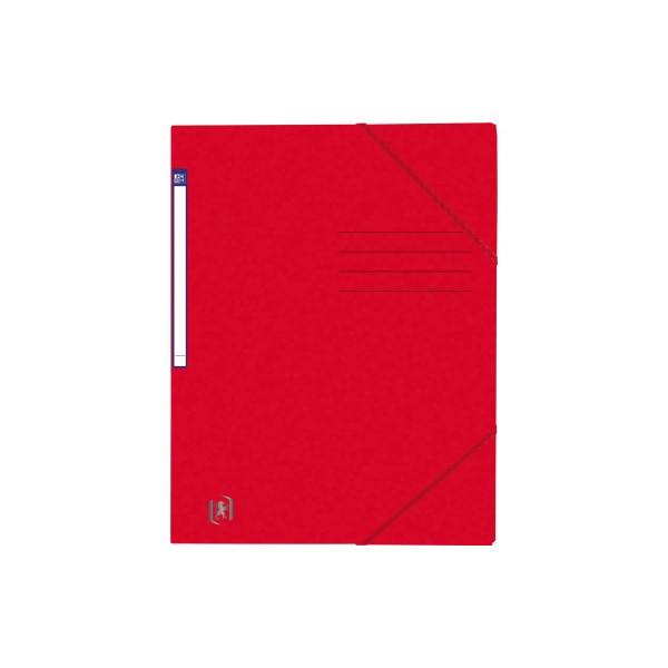 10 Stück Oxford Eckspannmappe TOP FILE+ 400116267, A4 rot Karton 390g, für ca. 200 Blatt 3045050410147 Oxford