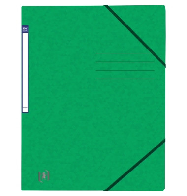 Eckspannmappe TOP FILE+ 400116268, A4 grün Karton 390g