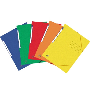 Eckspannmappe TOP FILE+ 400116312, A4 farbig sortiert Karton 390g