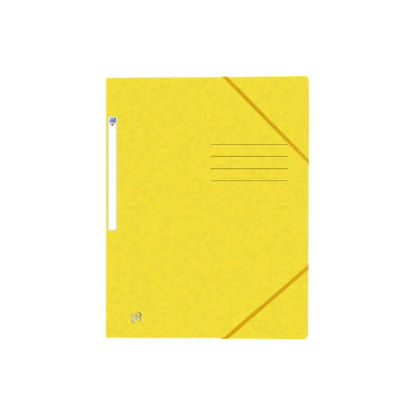 3045050410475 - Eckspannmappe TOP FILE+ 400116329 A4 gelb Karton 390g mit 3 Einschlagklappen 3045050410475 Oxford