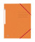 Eckspannmappe TOP FILE+ 400116307, A4 orange Karton 390g, mit 3 Einschlagklappen
