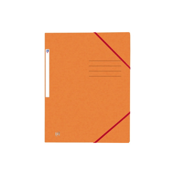 3045050410765 - Eckspannmappe TOP FILE+ 400116307 A4 orange Karton 390g mit 3 Einschlagklappen 3045050410765 Oxford