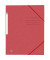 Eckspannmappe TOP FILE+ 400116308, A4 rot Karton 390g, mit 3 Einschlagklappen
