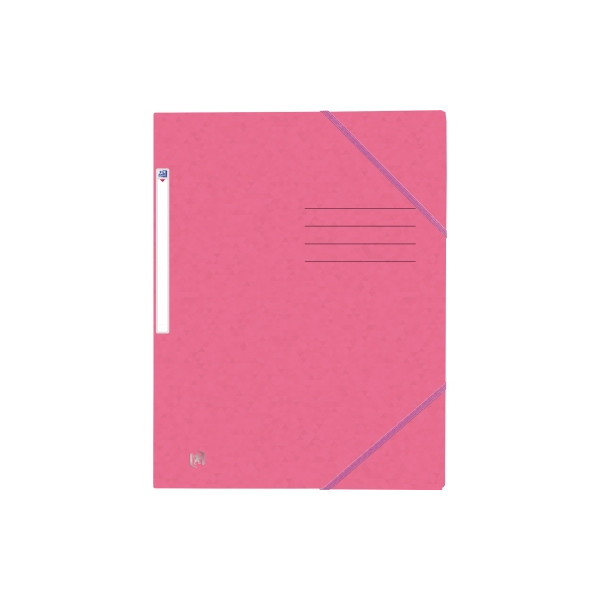 3045050410888 - Eckspannmappe TOP FILE+ 400116353 A4 pastell-rosa Karton 390g mit 3 Einschlagklappen 3045050410888 Oxford