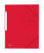 Eckspannmappe TOP FILE+ 400116350, A4 dunkelrot Karton 390g, mit 3 Einschlagklappen