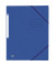 Eckspannmappe TOP FILE+ 400116324, A4 blau Karton 390g, mit 3 Einschlagklappen