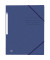 Eckspannmappe TOP FILE+ 400116325, A4 dunkelblau Karton 390g, mit 3 Einschlagklappen
