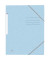 Eckspannmappe TOP FILE+ 400116359, A4 pastellblau Karton 390g, f&uuml;r ca. 200 Blatt, mit 3 Einschlagklappen