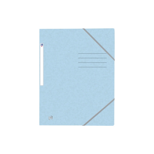 3045050411069 - Eckspannmappe TOP FILE+ 400116359 A4 pastellblau Karton 390g mit 3 Einschlagklappen 3045050411069 Oxford