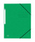 Eckspannmappe TOP FILE+ 400116355, A4 grün Karton 390g, mit 3 Einschlagklappen